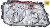Hella 1EH009513-341 Hauptscheinwerfer Rechts Scheinwerfer