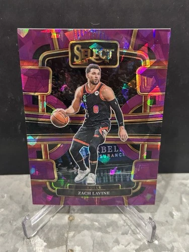 Zach Lavine ~ 2023-24 Panini Select ~ Purple Cracked Ice Prizm 5/99 🔥🔥📈