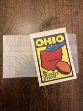 VTG Ohio Travel Decal 1960’s Baxter Lane Travel Kitsch