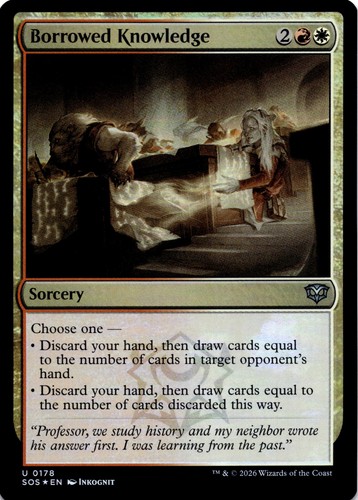 Borrowed Knowledge (178/444) Foil Uncommon - Secrets of Strixhaven - MTG