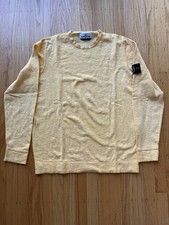 Stone Island Men  s Sweater Yellow, International Size XL Fits Like US Medium 