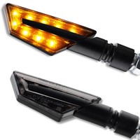 LED Mini Blinker Paco Schwarz Motorrad Yamaha MT125 MT01 MT03 MT07 MT09 MT10