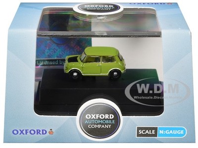 MINI COOPER LIME GREEN 1/148 (N) SCALE DIECAST MODEL CAR BY OXFORD
