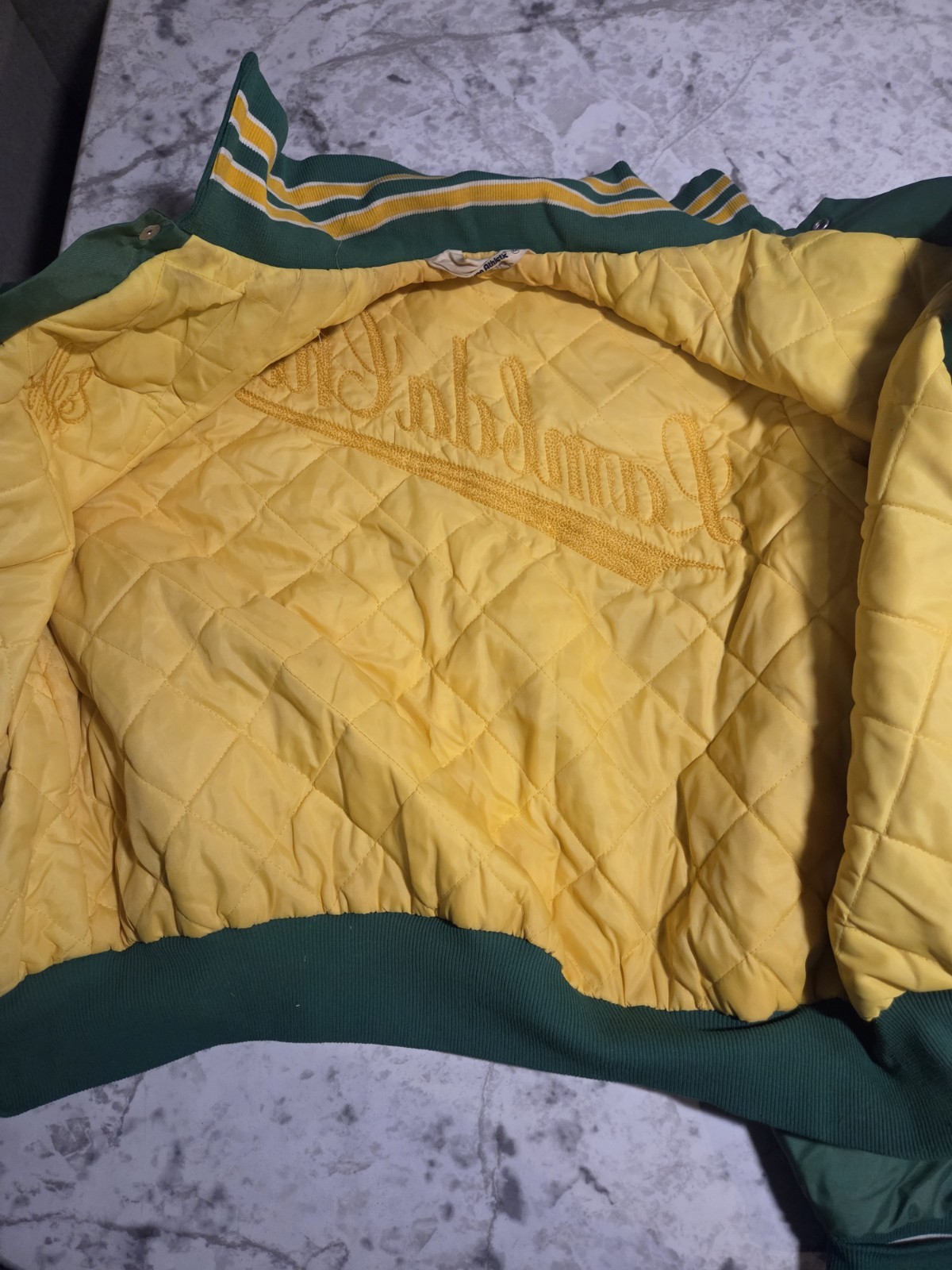 Lambda Chi Alpha Jacket Mens Medium Green Varsity… - image 9