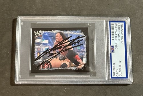 UNDERTAKER 2009 TOPPS WWE RIVALS SIGNED AUTOGRAPHED CARD PSA/DNA CERTIFIED