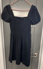 Copper Key Dress Black Siez XL . Ruching, Puff Sleeves, Above The Knee Length