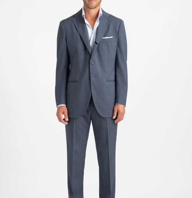2025 HUGO BOSS Rossellini/Movie Slate Blue Full Suit 42R Super