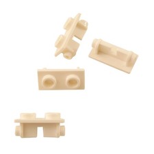 4 NEW LEGO Hinge Brick 1 x 2 Top Plate White