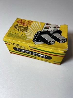 Vintage Lestrade Stereoskop Made in France + Farbansichten - komplett Box