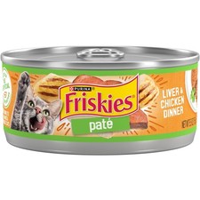 Purina Wet Cat Food Pate, Liver and Chicken Dinner - Pack of 24 5.5 oz. Cans 7.38 per gallon