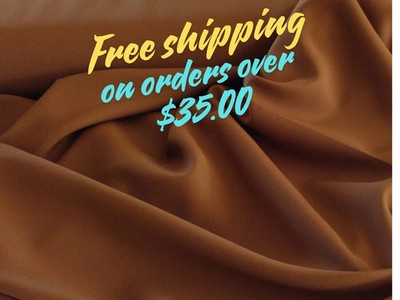 Copper Tropical 100% Polyester  non-stretch, machine washable.