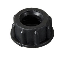 B&P Lamp® Black Bakelite (Plastic) Cord Bushing, Tap 1/8F