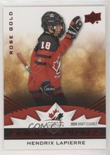 2020-21 Team Canada Juniors Golden Futures Rose Gold 35/99 Hendrix Lapierre 0x1