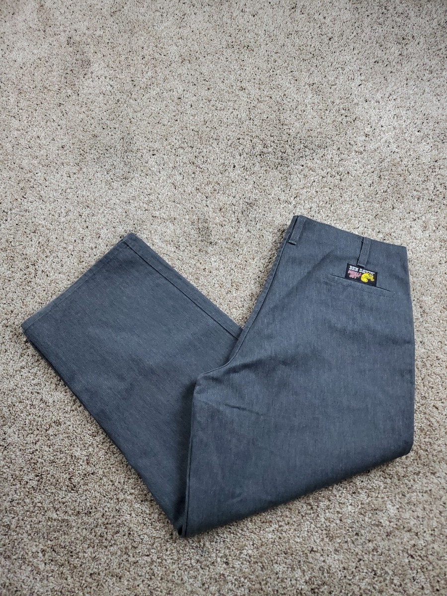 Vintage 90s Ben Davis Gorilla Cut Work Pants Size 40 Gray