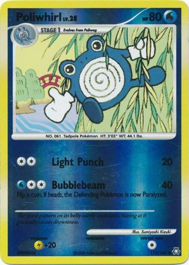1x Poliwhirl - 115/146 - Common - Reverse Holo NM-Mint Pokemon Diamond & Pearl L