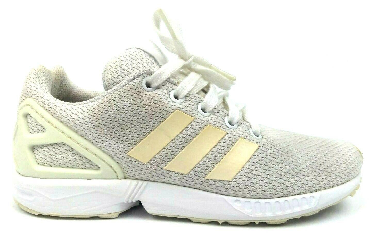 Adidas Kid’s Sport Shoes Originals Lightweight Lace Up White ZX FLux J Size 3.5 Adidas Kid’s Sport Shoes Originals Lightweight Lace Up White ZX FLux J Size 3.5
