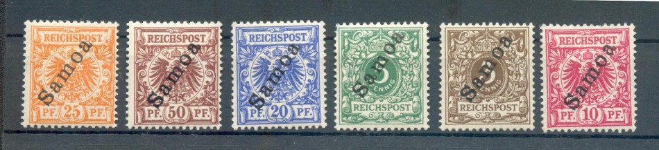 Samoa 1-6 Set * MH 140EUR (72694