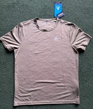 Odlo Cardada Herren T-Shirt Vetiver Gr&uuml;n Wandern Kurzarm Oberteil 551002 - Medium