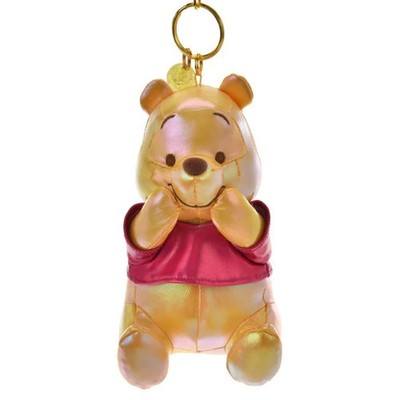 Disney Store Japan Winnie the Pooh Glänzender Plüsch Schlüsselanhänger