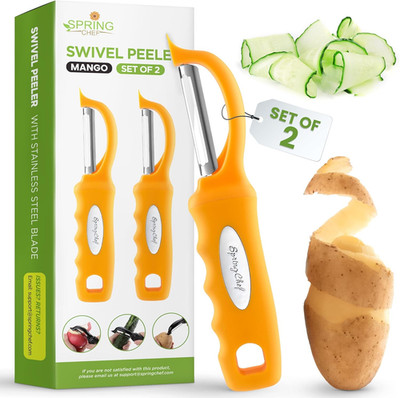 Peladores de patatas giratorios acero inoxidable premium Spring Chef para cocina