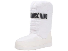 Love Moschino Women's Winter Snow Boots Faux Fur Avorio Sz. 11/12 (41/42)