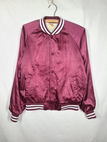 Vtg Conway Twitty Satin Jacket Mens Small Country Music 80s Snaps Burgundy Women - Picture 8 of 16