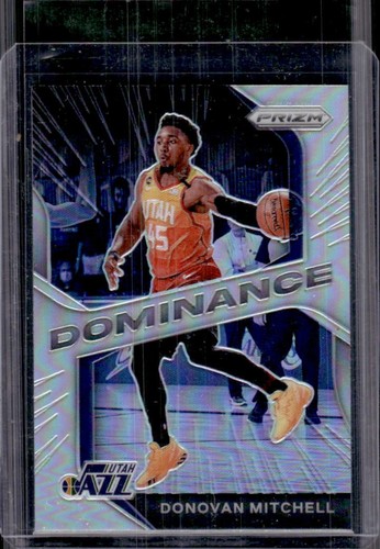 2020-21 Panini Prizm Donovan Mitchell Dominance Prizm Silver #6 Jazz