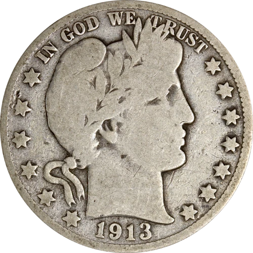 1913-D Barber Half Dollar