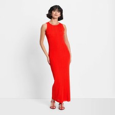 Women's Open Back Maxi Sweater Dress - Future Collective