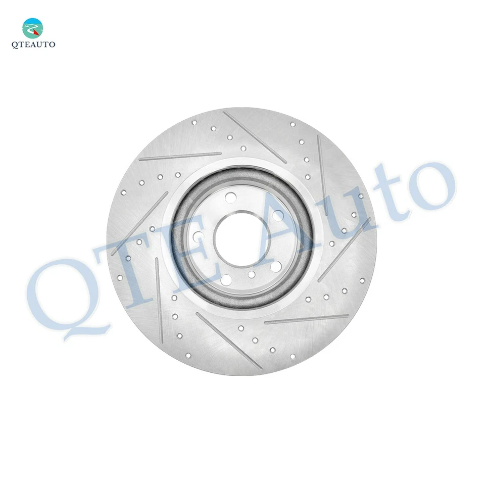 Front 320mm Drilled Slotted Disc Brake Rotors For 2011-2013 Infiniti M56 - Image 4 of 4