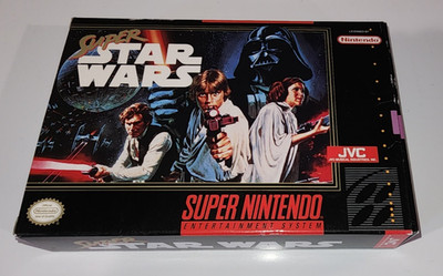 SNES Super Star Wars (Super Nintendo) Complete CIB w Poster Reg Manual