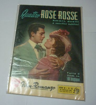 FOTOROMANZO FILMS-ROMANZO n 25 ( '55 ) retrocopertina con GIROTTI, ROSSI DRAGO