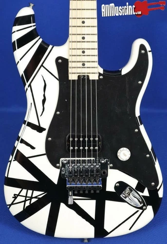 EVH Striped Series Van Halen Electric Guitar Black White Stripes Floyd 7lbs 15oz