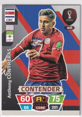 Panini Qatar World Cup Karte 2022 Contender Nr. 441 Anthony Contreras Costa Rica