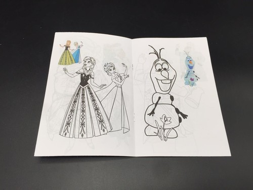 12 x KIDS PARTY SUPPLIES FAVOURS PRIZES COLOURING BOOKS COLOUR PADS Frozen Cars - Picture 3 of 12