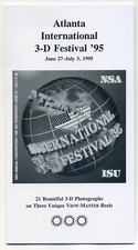 ATLANTA 1995 International 3-D Festival NSA ISU Custom-made View-Master Packet