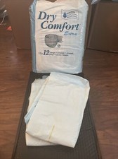 2 X Large Dry Comfort Extra Vintage Plastic Adult Diapers
