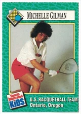1990 Sports Illustrated for Kids Series 1 #161 Michelle Gilman - Racquetball NM