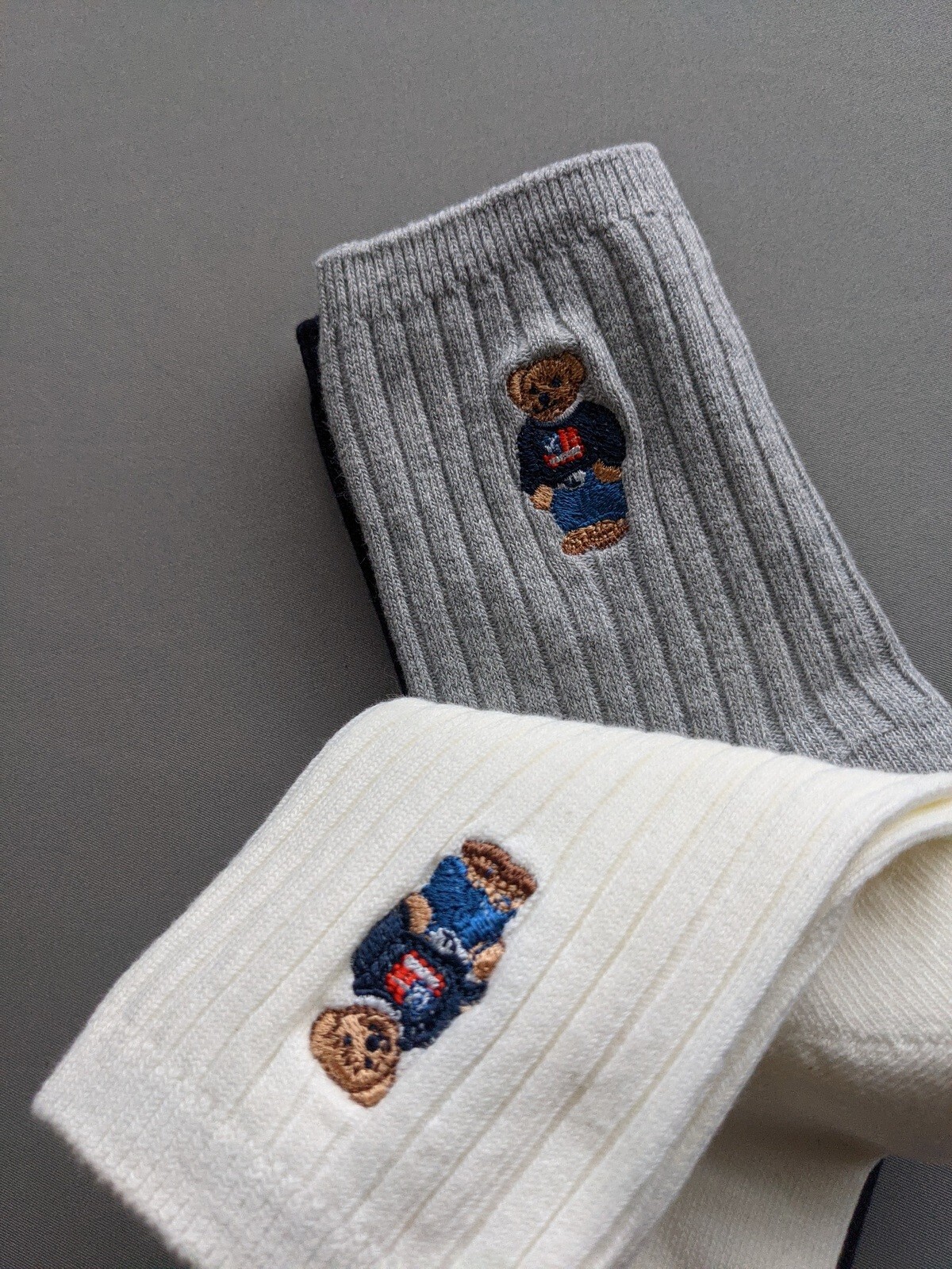 3 paia di calze Polo Ralph Lauren Crew logo pony ? 5 gratis UK P&P