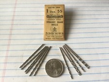 cleveland USA list no 108A 1 dozen 12 number 55 0.051 inch USA made twist drill 