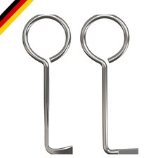 2-teiliges Profi Dietrich Set aus Stahl, Universal Schlüssel für Türöffnungen