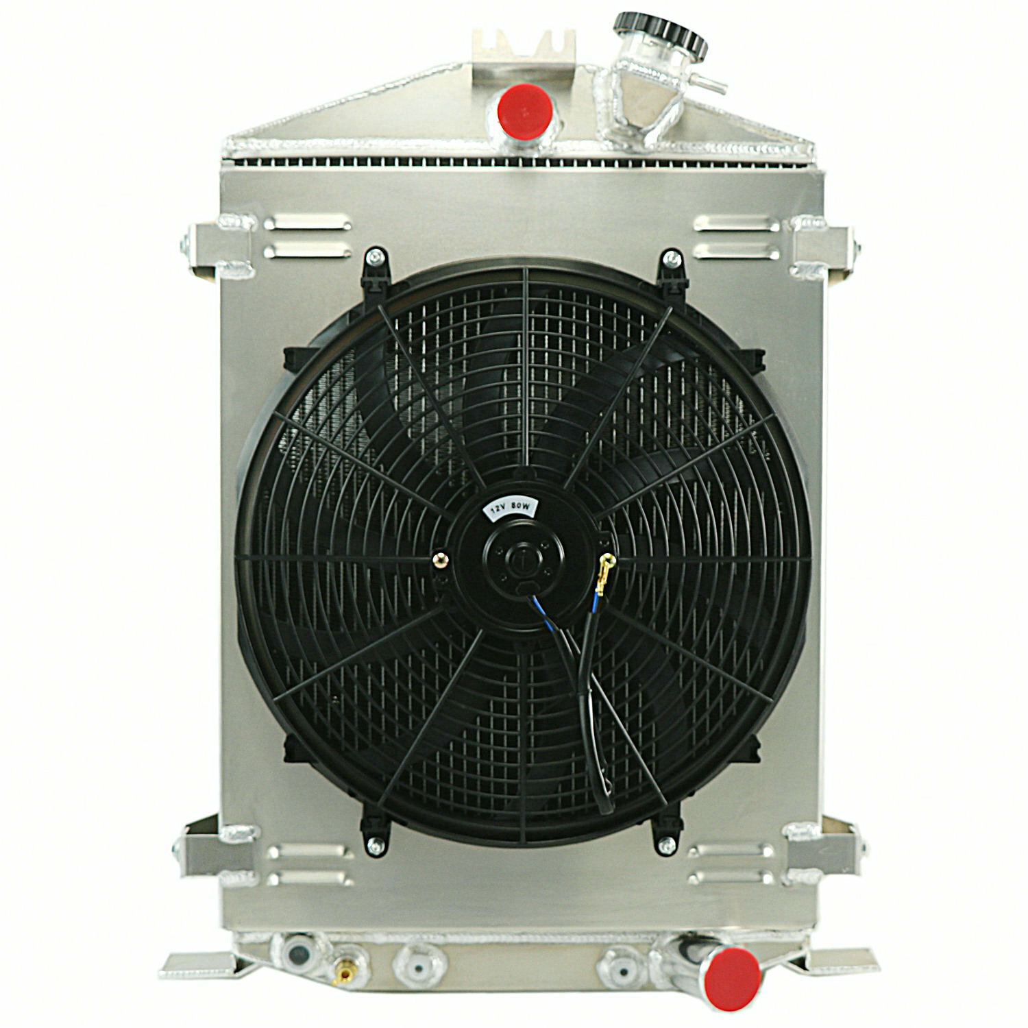 3 Row Alu Radiator+Shroud Fan+Relay For 1932 32 Ford Hi Boy Street Rod Rat Rod