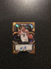 NICOLAS CLAXTON 2020-21 Panini Prizm Penmanship PRIZM ORANGE CRACKED ICE AUTO