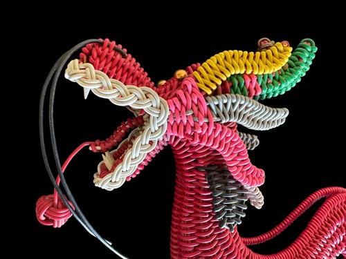 15” Handmade Dragon Creative Wire Wrap Sculptured Chinese Arts&Crafts Good Luck - Picture 5 of 14