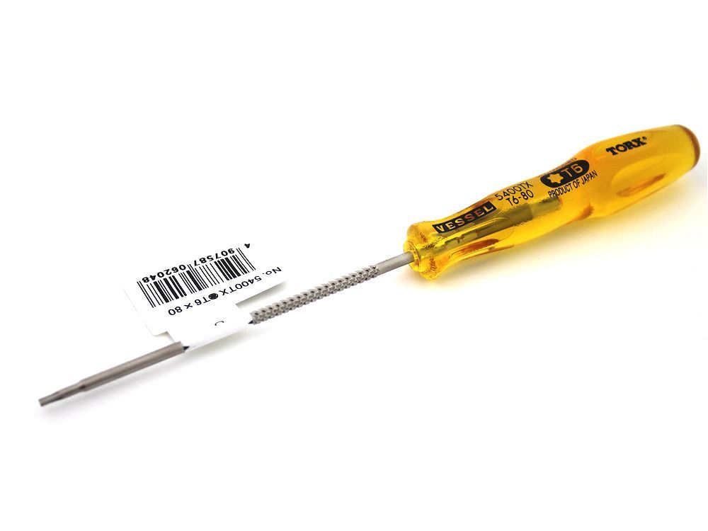 TROIAREUKE イエロー 1本 T6 TORX Screwdriver High Quality Tool for Oakley Juliet [T6-SD-H