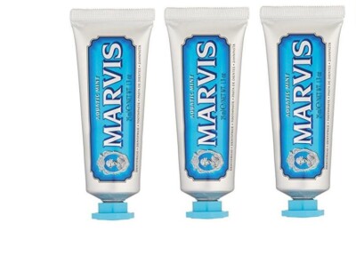 MARVIS Aquatic Mint 3 x 25ml Zahnpasta Zahncreme 
