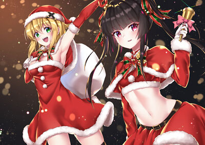 Anime girls santa costume christmas presents senki Playmat Game Mat Desk | eBay Anime girls santa costume christmas presents senki Playmat Game Mat Desk | eBay