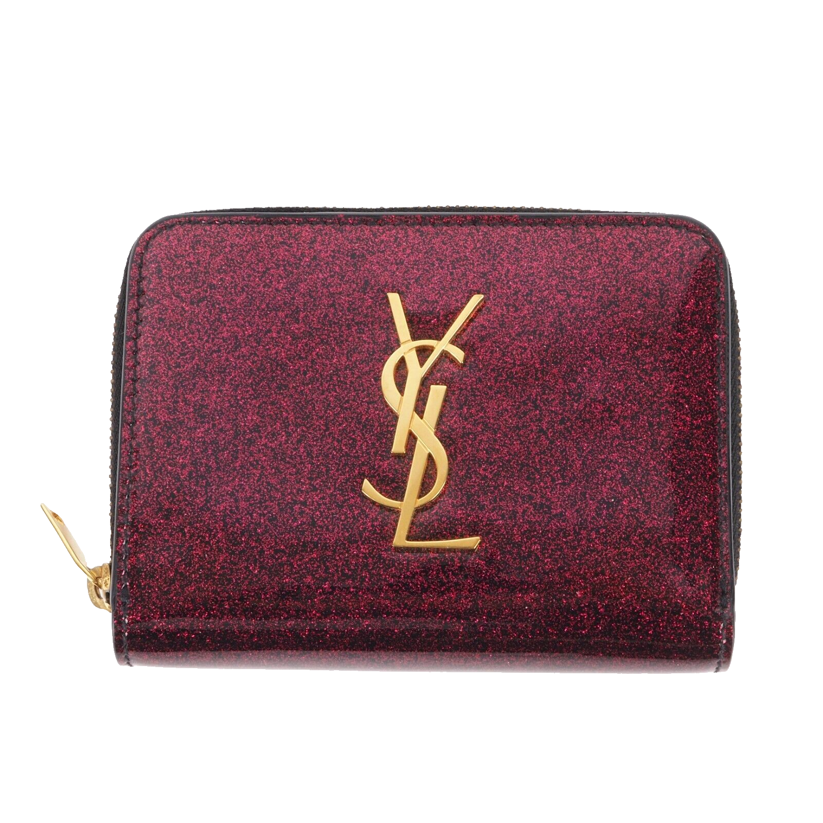 SAINT LAURENT YSL Cassandra Wallet Violet Glitter Edition Zippy OP: €490