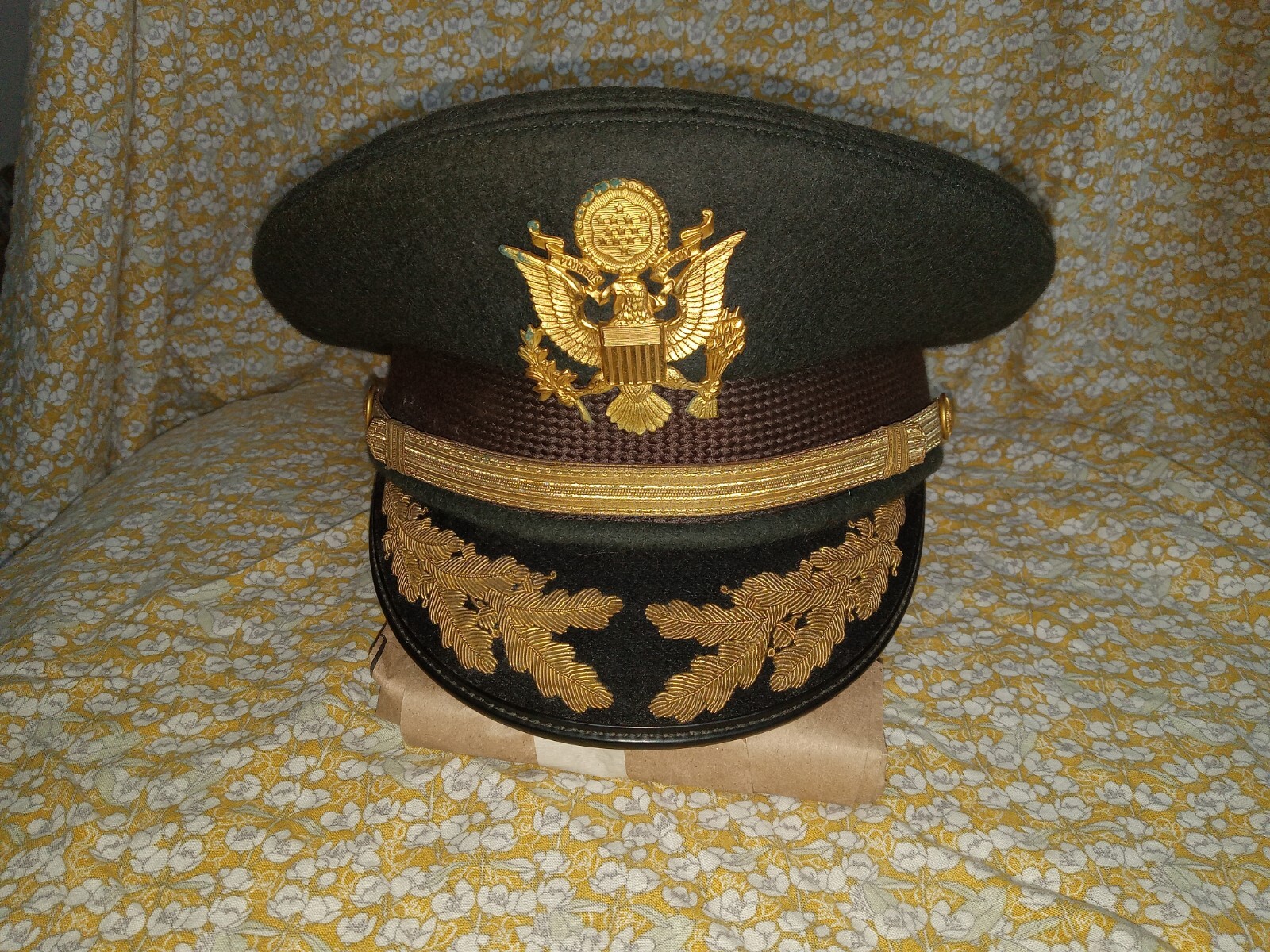 Vintage US Army Wool Field Grade Officer's Visor Cap eBay