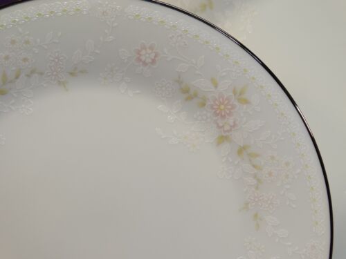 5 PC PLACE SETTING NORITAKE TEMPTATION CHINA DINNERWARE 2752 PINK FLOWERS - Picture 7 of 12